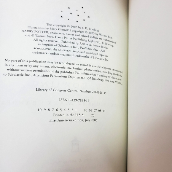 First Edition - Harry Potter and the Half-blood Prince - Picture 5 of 5